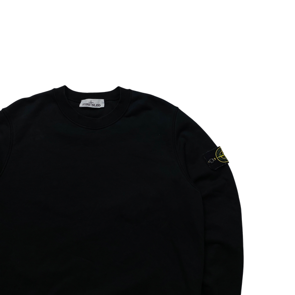 Stone Island 2021 Black Cotton Sweatshirt - Medium