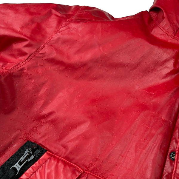 Stone Island 2012 Red 30th Anni Mussola Gommata Padded Jacket - Large