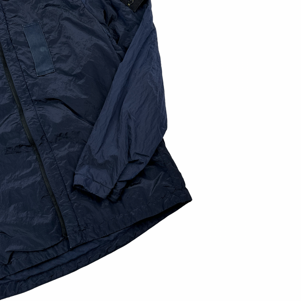 Stone Island 2017 Navy Nylon Metal Shimmer Overshirt - Medium