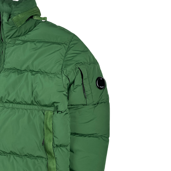 CP Company Green Down Filled Nycra R Puffer Jacket - Medium