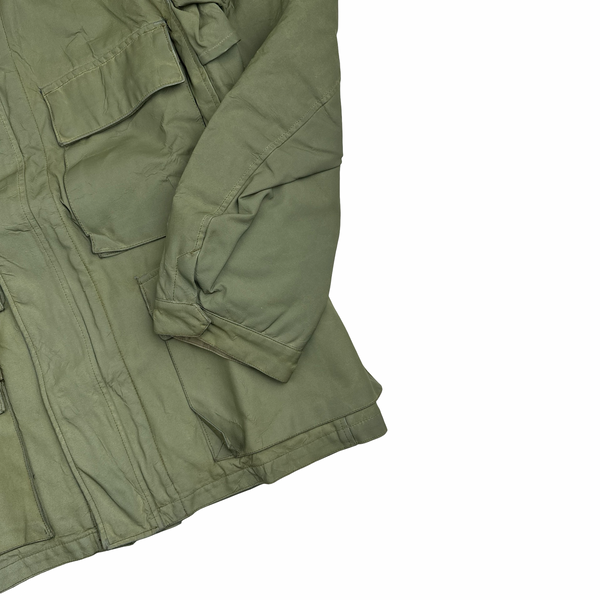 Stone Island 2007 Antiqued Reflective Field Jacket - Large