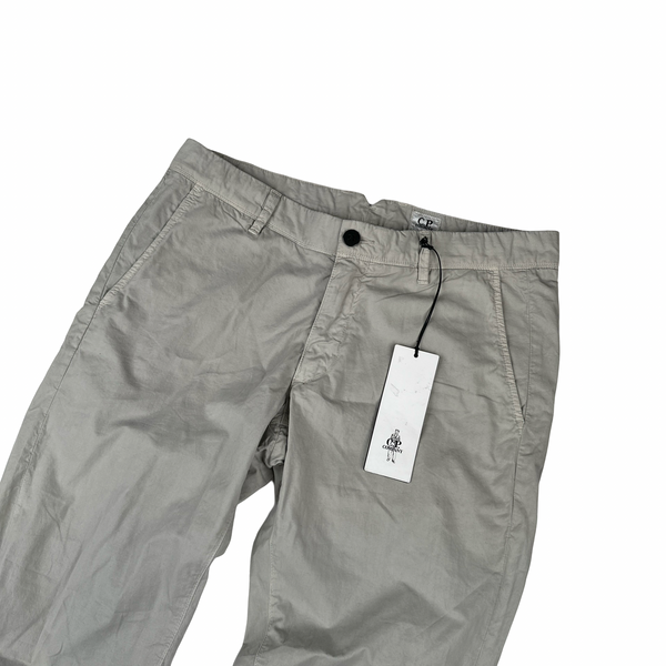 CP Company Grey Cotton Slim Fit Trousers - Medium