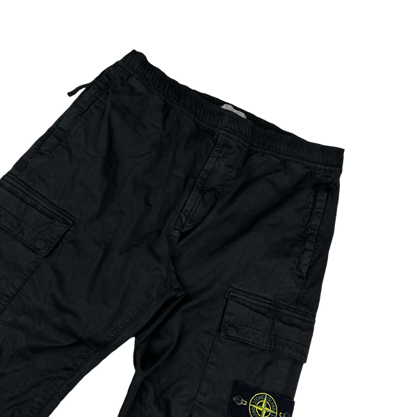 Stone Island 2022 Black RE T Cargo Trousers - 34"