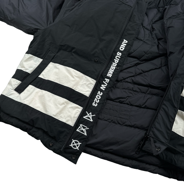 Stone Island x Supreme 2023 Tela Logo Reversible Down Puffer Jacket - Small