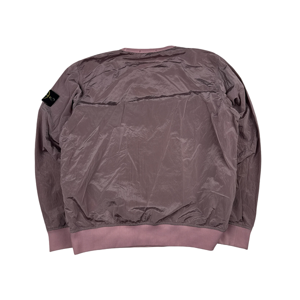 Stone Island Pink Nylon Metal Pullover Jumper - Medium