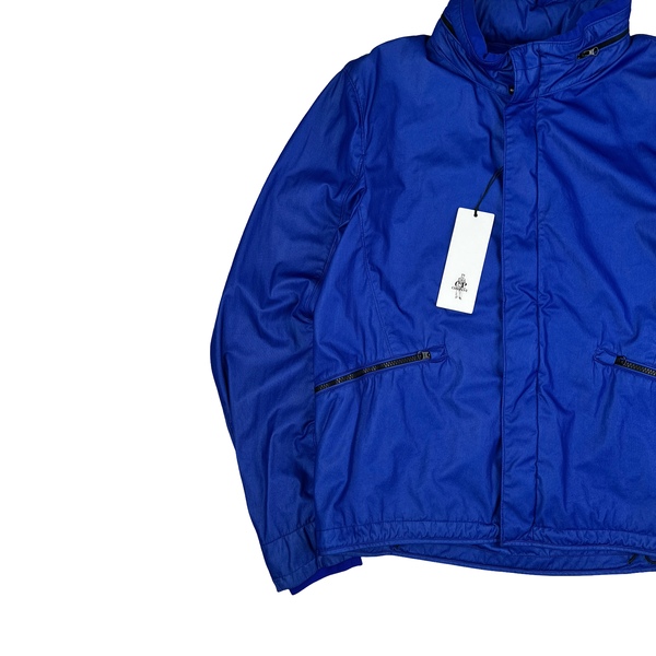 CP Company Blue Bi Mesh Lens View Jacket - Large