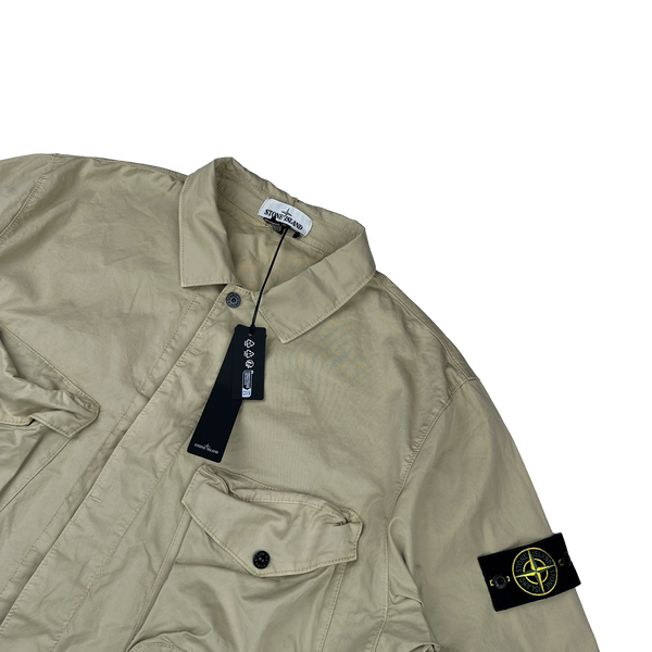 Stone Island 2022 Tan Short Sleeve Multi Pocket Shirt - 3XL