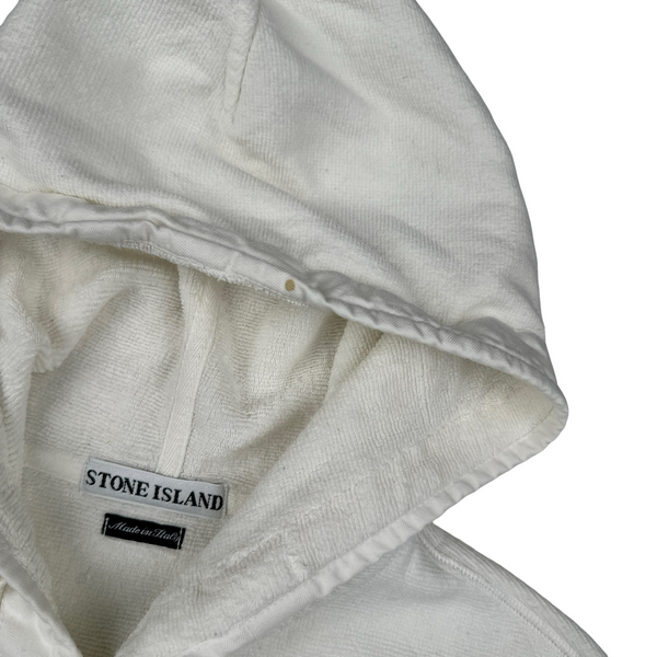 Stone Island Vintage 2000 Towelling Cotton Hoodie - Small