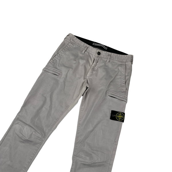 Stone Island 2020 Grey SK Cargo Trousers - 32"