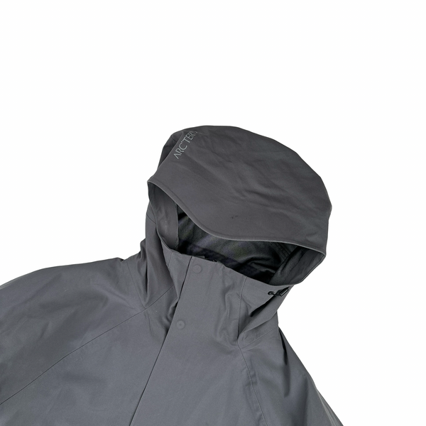 Arcteryx Gore Tex Grey Spellout Jacket - Medium