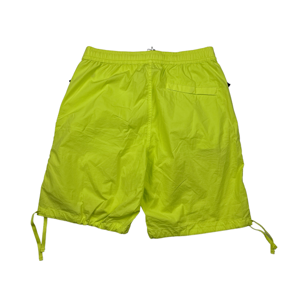 Stone Island 2016 Neon Yellow Cargo Shorts - 33"