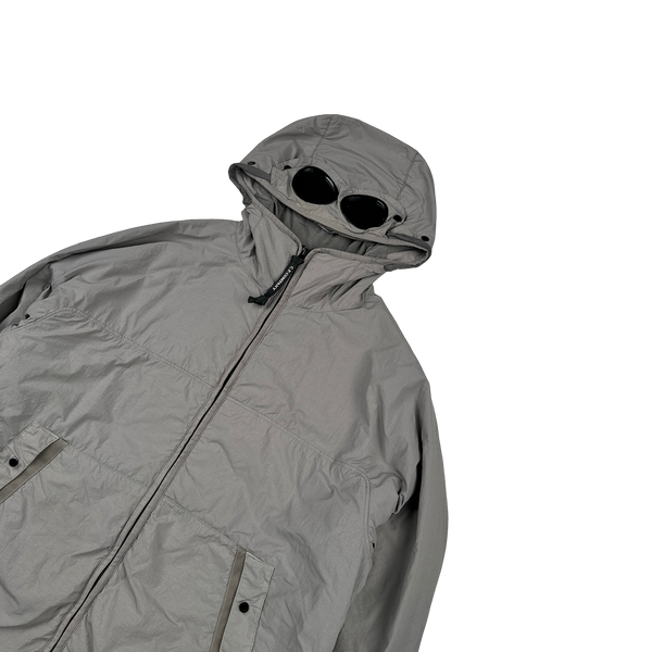CP Company GDP Grey Polartec Nylon Goggle Jacket - XL