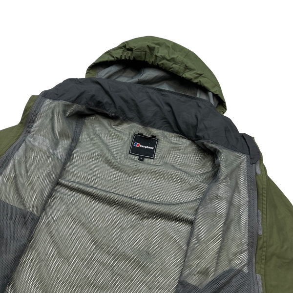 Berghaus Khaki Mesh Lined Raincoat - Small
