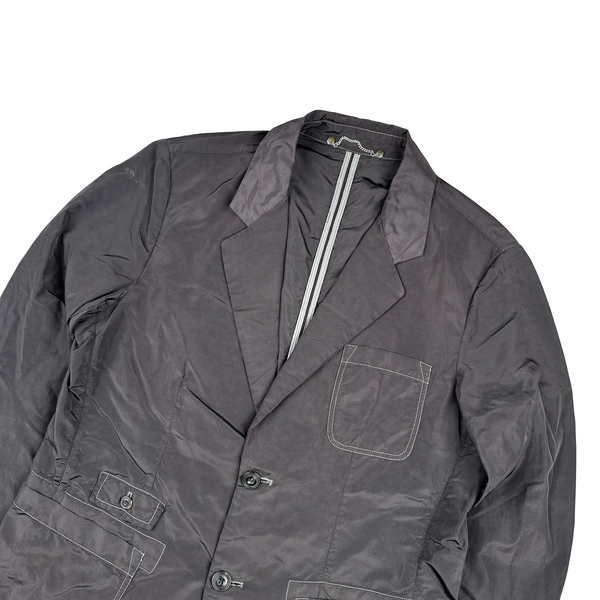 CP Company Charcoal Grey Nylon Blazer - Large