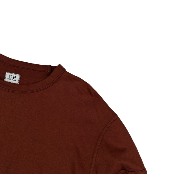 CP Company Rust Cotton Crewneck Jumper - Large