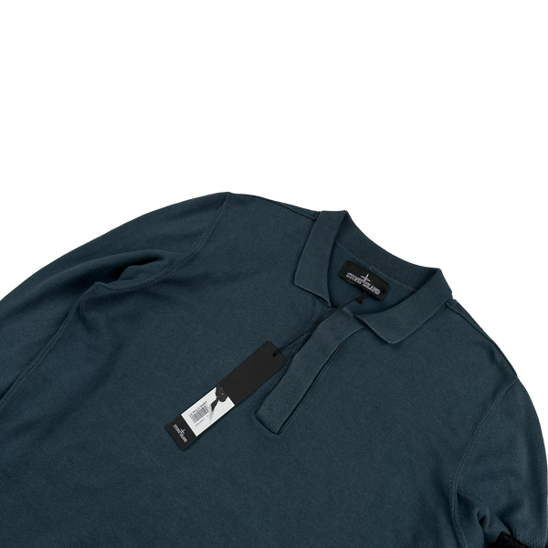 Stone Island 2018 Shadow Project Dark Turquoise Lightweight Buttoned Jumper - Medium