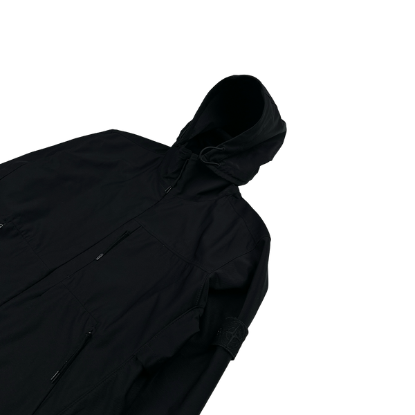 Stone Island 2018 Black Nylon Cotton 3L Ghost Piece Jacket - XL