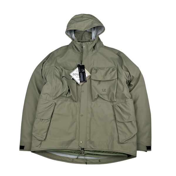 CP Company Silver Sage Gore-Tex Down Lined Dual Layer Jacket - XXL