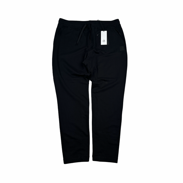 CP Company Metropolis Black Cotton Logo Joggers - XL