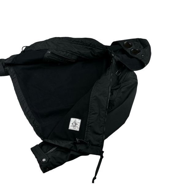 CP Company Black Multi Pocket Leinster 200 Wool Lined Goggle Jacket - XL