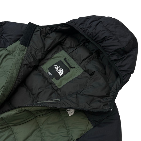 North Face Green/Black Down Filled Puffer Jacket - Large