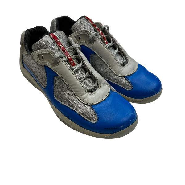 Prada Blue America Cup Trainers - UK 8.5