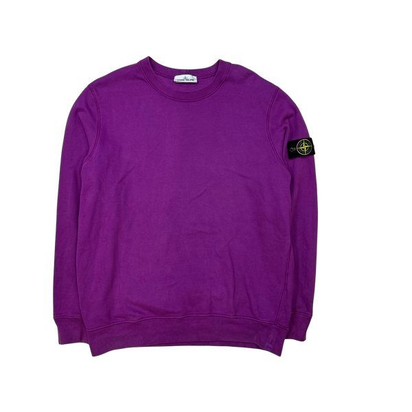 Stone island magenta sweatshirt on sale