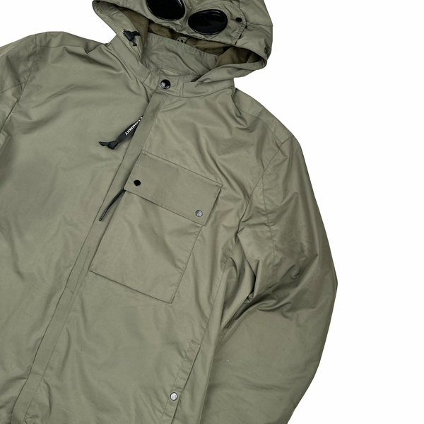 CP Company Khaki Micro M Goggle Jacket - XL