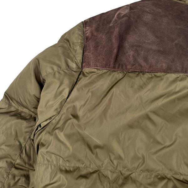 Prada Red Tab Shearling Puffer Jacket - XL