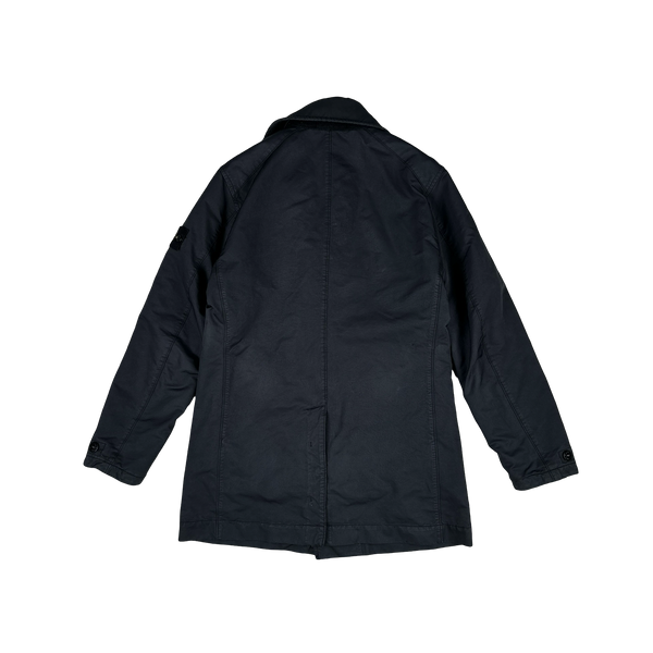 Stone Island 2017 Navy David TC Primaloft Lined Long Jacket - Medium