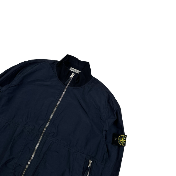 Stone Island 2010 Navy Cotton Blend Bomber Jacket - XL