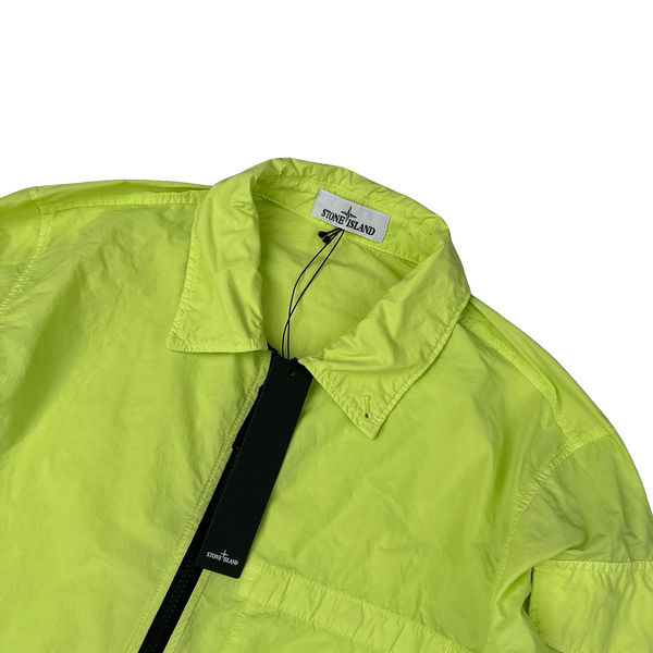 Stone Island 2022 Yellow Naslan Light Zipped Overshirt - Large