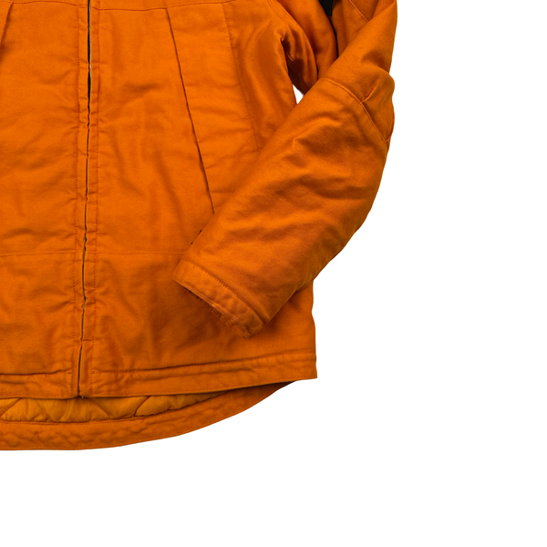 Stone Island 2012 Orange Mil Spec Diagonal Wool Jacket - Medium