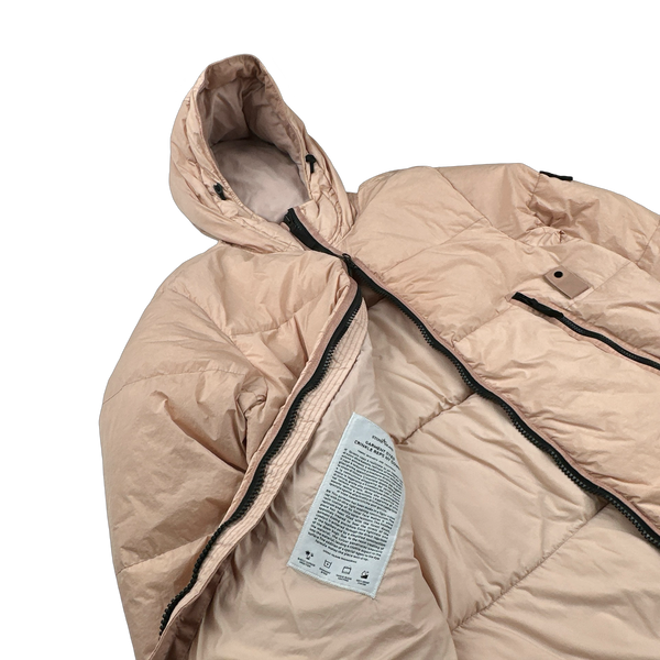 Stone Island 2021 Pink Crinkle NY Down Puffer Jacket - XL