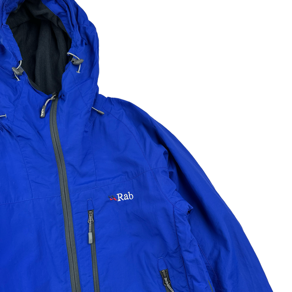 RAB Blue Pertex Vapour-Rise Waterproof Rain Jacket - Small