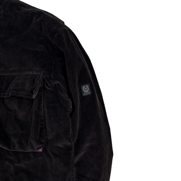 Belstaff Brown Trailmaster Multi Pocket Field Corduroy Zipped Heavyweight Jacket - Large