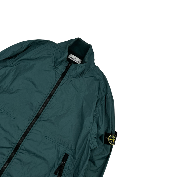 Stone Island 2023 Sea Green Garment Dyed Crinkle Reps Jacket - XL