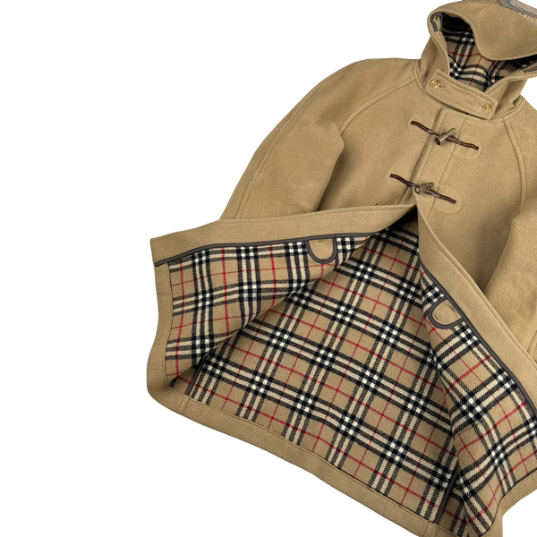 Burberry Lana Wool Duffle Coat - Large
