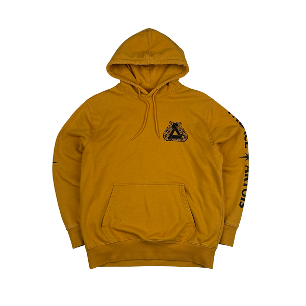 Palace Artois Orange Spellout Thick Hoodie - Medium