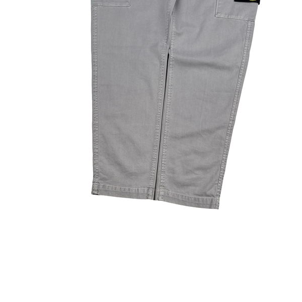 Stone Island 2024 Grey RE Fit T Cargo Trousers - 31"