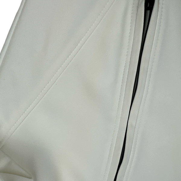 CP Company White Soft Shell Goggle Jacket - Medium