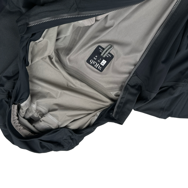RAB Dark Grey Zipped Lightweight Soft Shell Jacket - Small