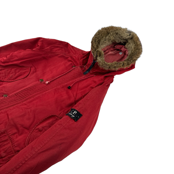 90s CP COMPANY レッド フード付きジャケット 90s CP COMPANY レッド フード付きジャケット