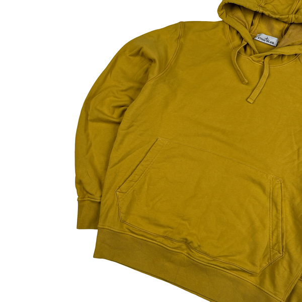 Stone Island 2024 Yellow Hooded Sweatshirt - Large
