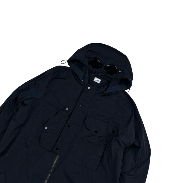 CP Company Navy Chrome Goggle Jacket - Medium