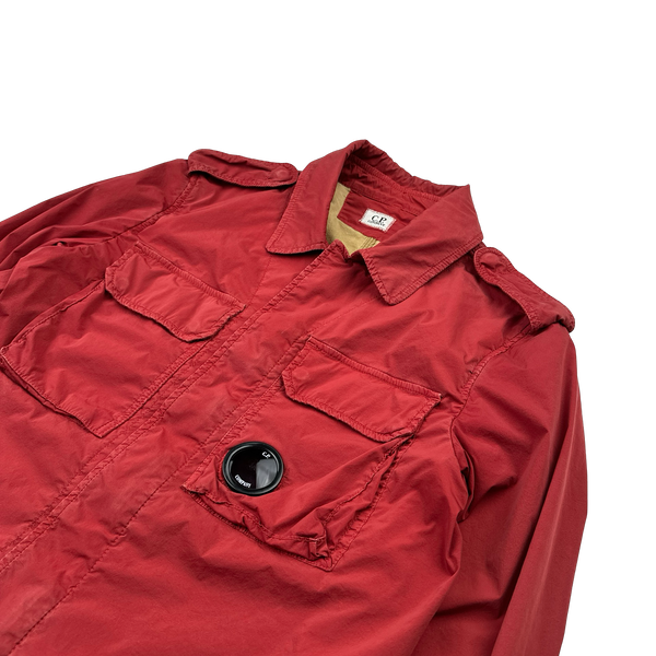 CP Company Red Lens Viewer Zipped Overshirt - Medium