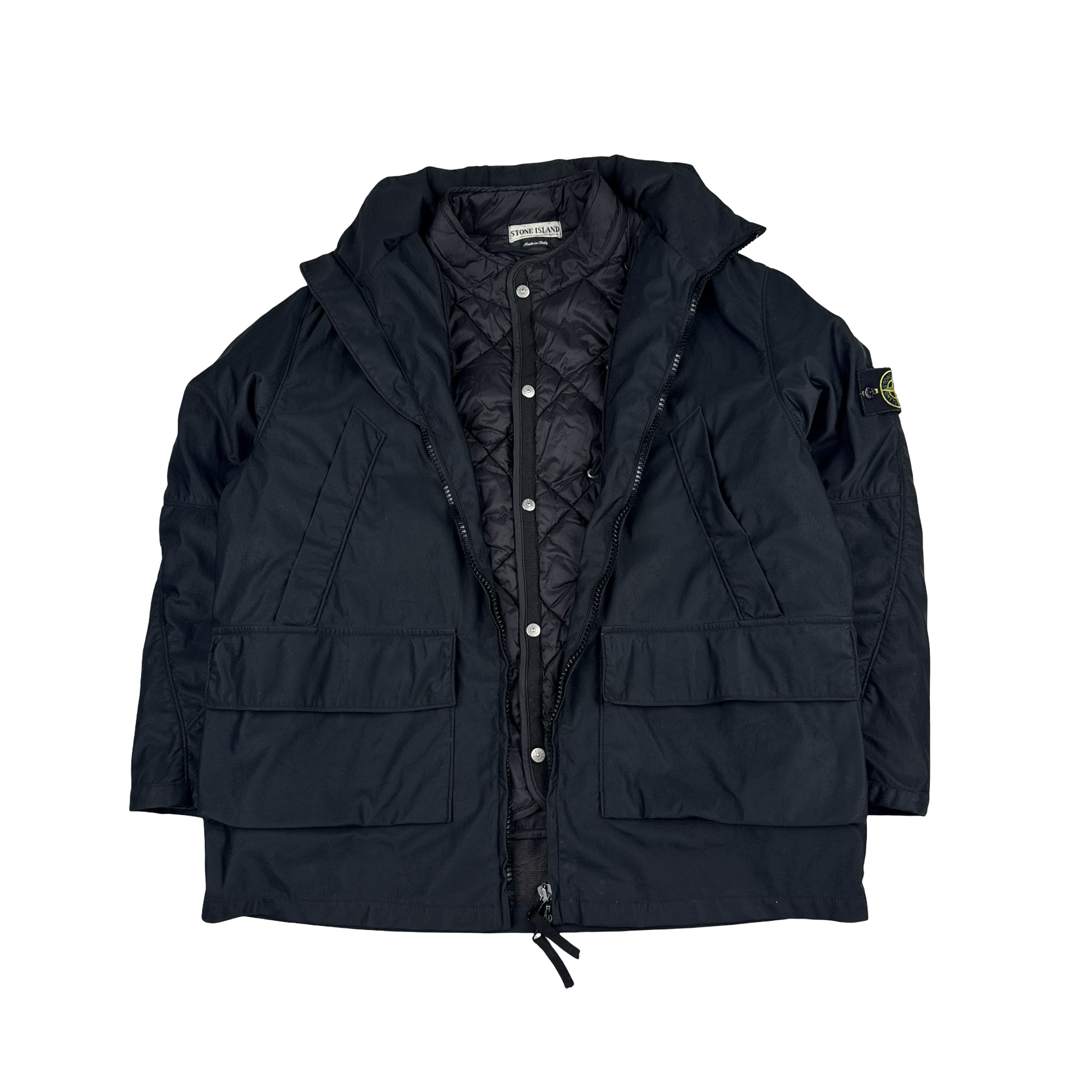 Stone Island Nylam Black Vintage AW2000 Rare Jacket - Large 