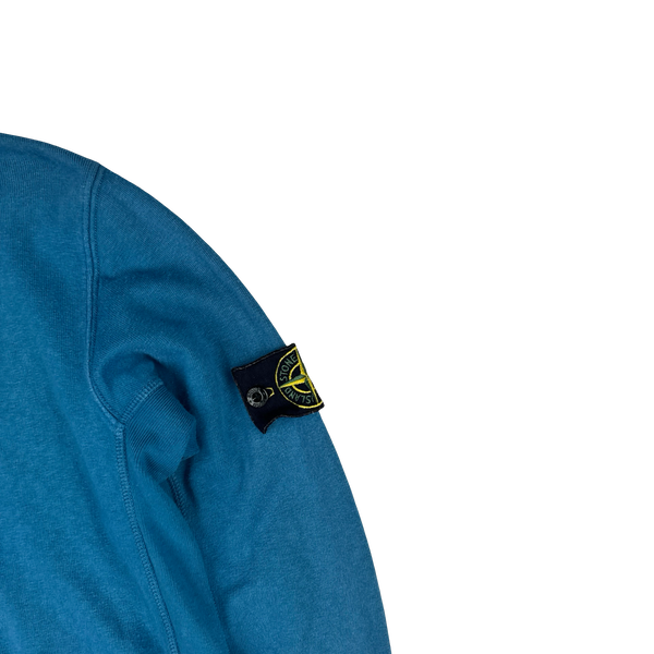 Stone Island 2015 Blue Quarter Zip Jumper - Small
