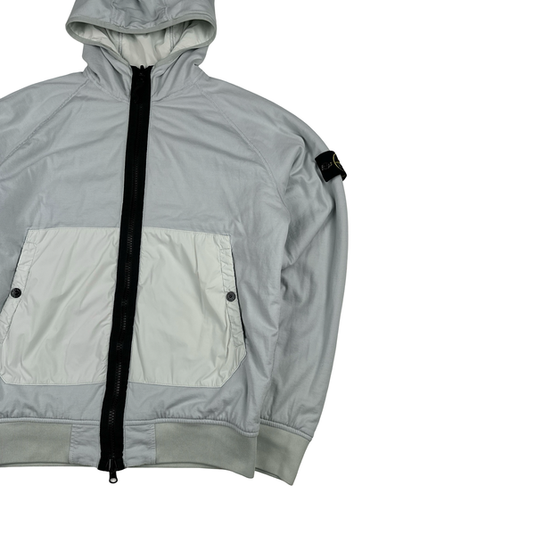 Stone Island 2022 Light Blue Comfort Tech Composite Reversible Polartec Jacket - Medium