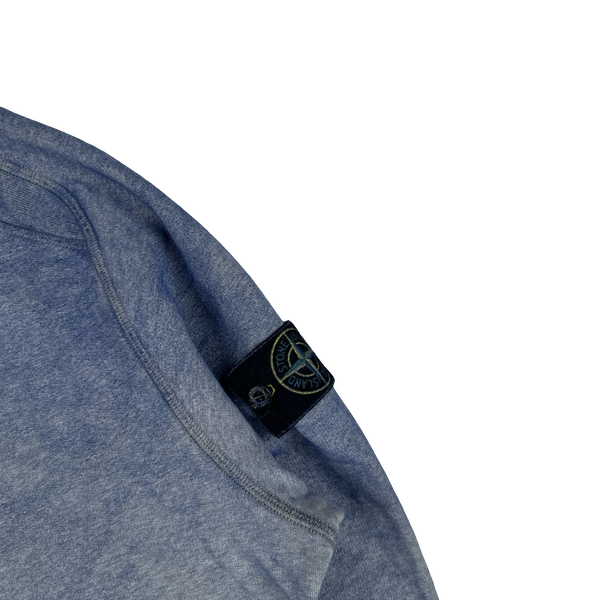 Stone Island 2020 Blue Dust Treatment Cotton Sweatshirt - XL